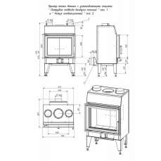 Топка каминная ТКТ 10.0-02 (в модификации FENIX 1) в Мозыре