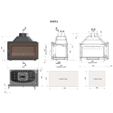 Каминная топка Fireway Sofia левая/правая в Мозыре