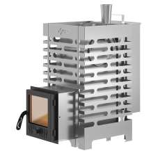 Печь для бани Везувий ASTON 16 INOX стекло АКВА в Мозыре