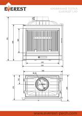 Каминная топка EVEREST U10 в Мозыре