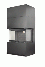 Камин Родос 800 ЧЕРНЫЙ шамот черный в Мозыре