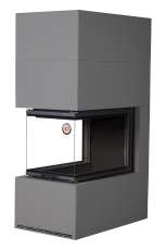 Камин Родос 900 ГРАФИТ, шамот черный в Мозыре