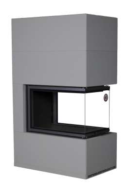 Камин Родос 900 ГРАФИТ, шамот черный в Мозыре