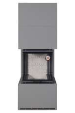 Камин Родос 900 ГРАФИТ, шамот белый в Мозыре