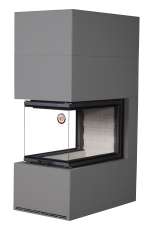 Камин Родос 900 ГРАФИТ, шамот белый в Мозыре