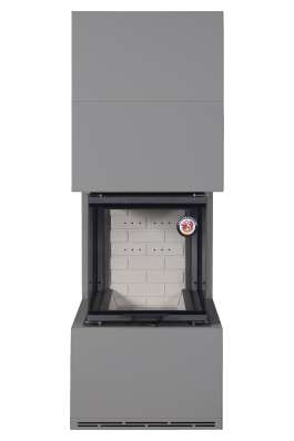 Камин Родос 900 ГРАФИТ, шамот белый в Мозыре