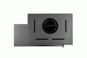 Камин МАДРИД на дровнике Гигант справа черный\белый шамот в Мозыре