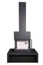 Камин МАДРИД на дровнике Гигант центральный черный\белый шамот в Мозыре