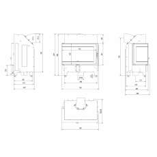 Каминная топка ILDNORD MALMO в Мозыре