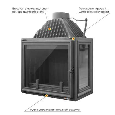 Каминная топка EVEREST A16 R правая в Мозыре