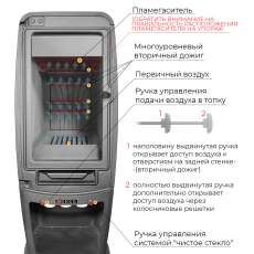 Печь-камин EVEREST S12M в Мозыре