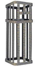 Сетка на трубу (300х300х500) Гефест ЗК 35/40/45 под шибер купить в Мозыре
