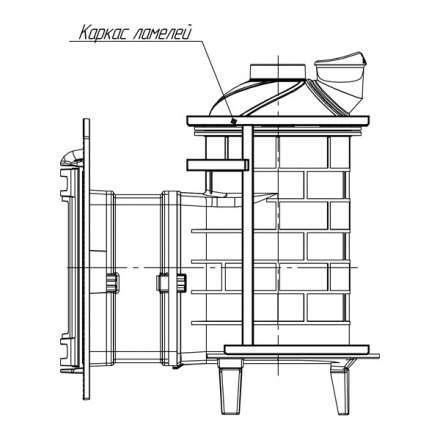 Банная печь ProMetall Атмосфера ламели Жадеит в Мозыре