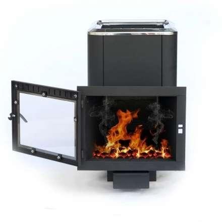 Печь банная чугунная СИБИРЬ 24 Конвекционная Панорамное стекло в Мозыре