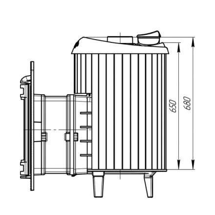 Банная печь ProMetall Атмосфера ламели Окаменевшее дерево в Мозыре