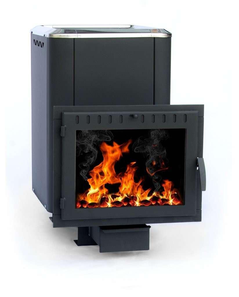 Печь банная Сибирь-18 (панорамное стекло, конвекционная) Амазонка бай фото в Мозыре