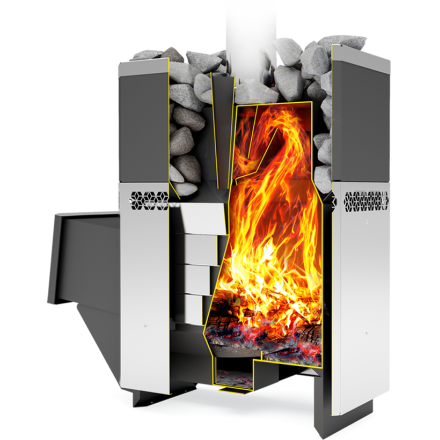 Печь для бани Теплодар Русь-18 ЛНЗП Профи в Мозыре