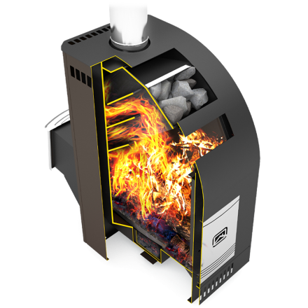 Печь для бани Теплодар Лагуна-12 ТК в Мозыре