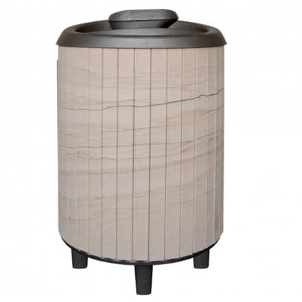 Банная печь ProMetall Атмосфера Про Ламели Окаменевшее дерево перенесённый рисунок в Мозыре