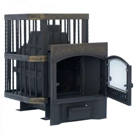 Печь банная Сибирь-24 с каминной дверцей в Мозыре