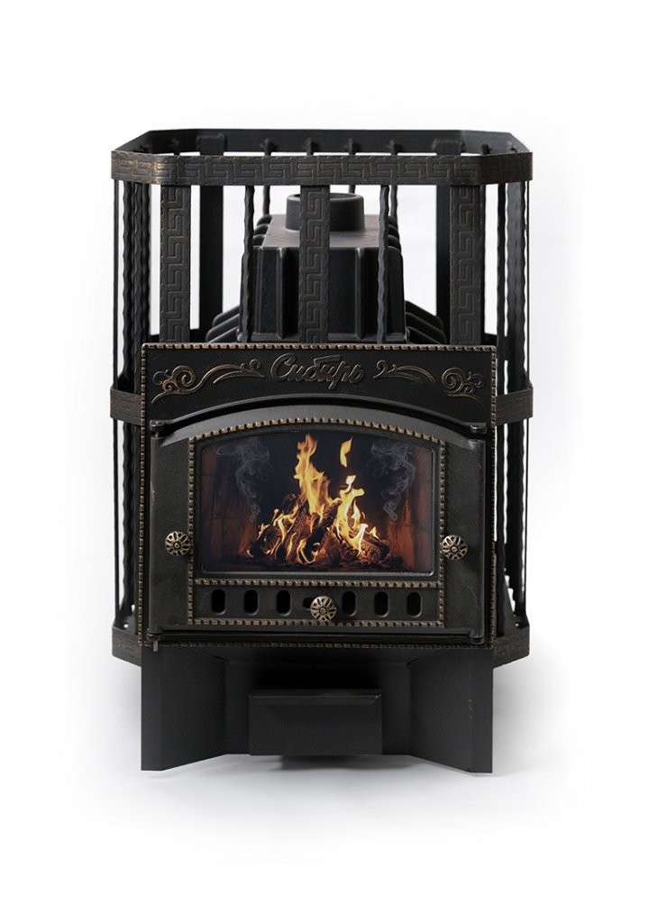 Печь банная Сибирь-24 с каминной дверцей Амазонка бай фото в Мозыре