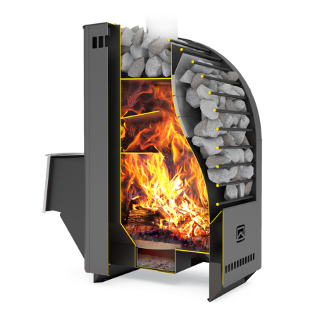 Печь для бани Теплодар Каскад-12Т Панорама в Мозыре