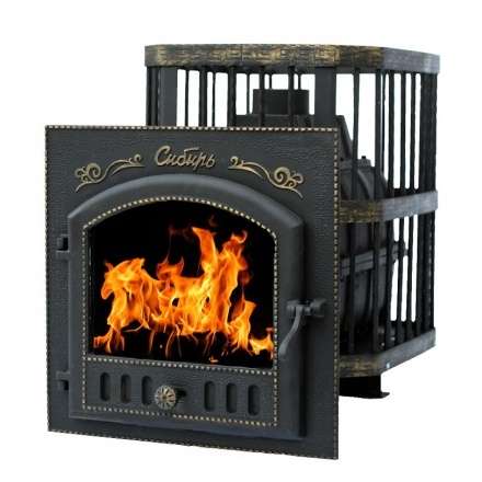 Печь банная Сибирь-24 с каминной дверцей Сибирь Амазонка бай фото в Мозыре