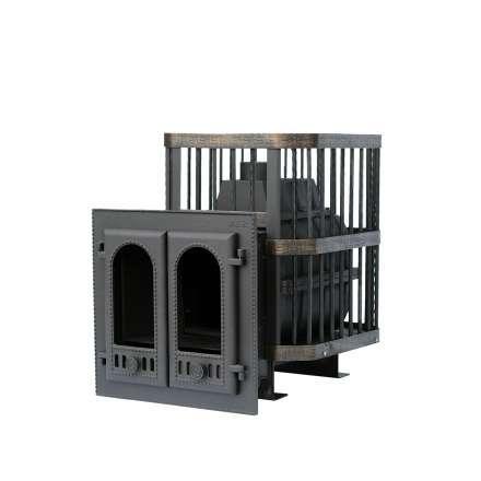 Печь банная Сибирь-24 с двухстворчатой каминной дверцей в Мозыре