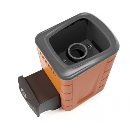 Печь для бани Термофор Каронада Мини Heavy Metal ДА терракота Амазонка бай фото в Мозыре