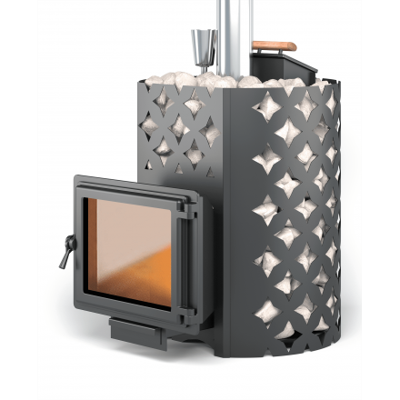 Банная печь ЭТНА 24 Панорама Закрытая каменка Амзонка бай фото в Мозыре