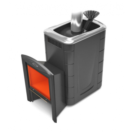 Печь для бани Термофор Гейзер Супер Inox Витра ЗК антрацит купить в Мозыре