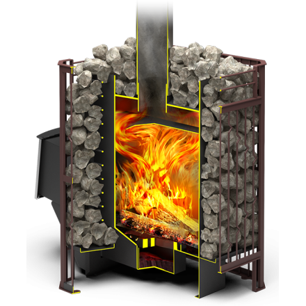 Печь для бани Теплодар Тамань-Сетка 10 Т в Мозыре