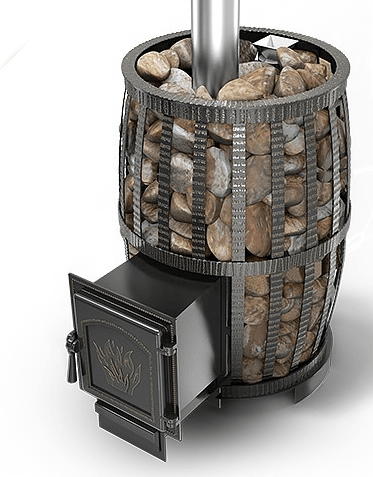 Печь для бани Везувий Легенда Русский Пар Ковка 24 (271) в Мозыре