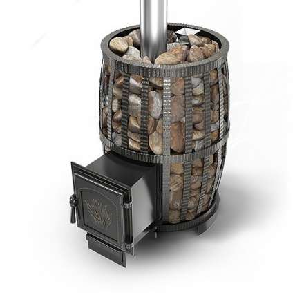 Печь для бани Везувий Легенда Русский Пар Ковка 30 (271) в Мозыре