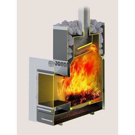 Печь для бани Теплодар Русь-27 ЛНЗП Профи Панорама (1.1) в Мозыре