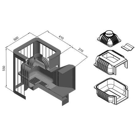 Печь для бани Этна Магма 14 (ДТ-3) в Мозыре