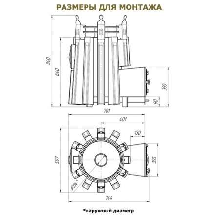 Печь для бани Добросталь Екатерина Великая в Мозыре