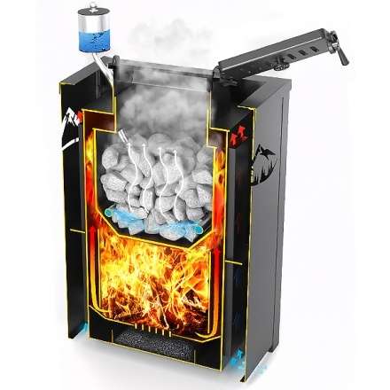 Печь для бани Везувий Эверест Inox 20 (281) в Мозыре