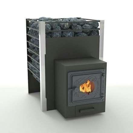 Печь для бани Добросталь Жара-люкс 20 дверка со стеклом Амазонка бай фото в Мозыре