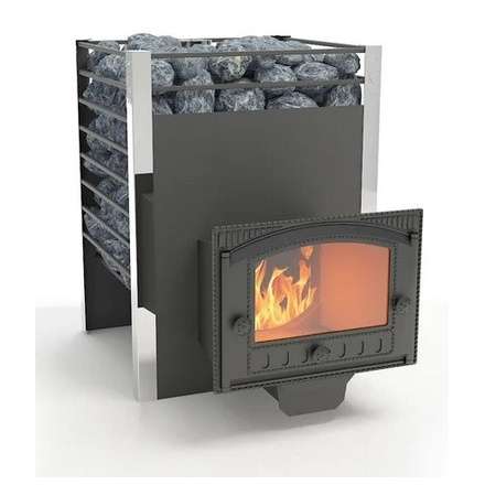 Печь для бани Добросталь Жара-люкс 20 панорамная дверка Амазонка бай фото в Мозыре