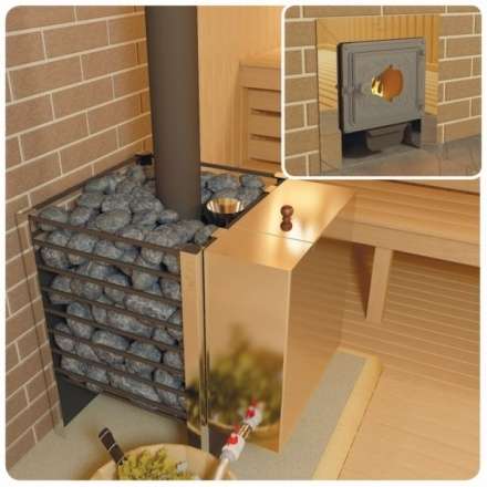 Печь для бани Добросталь Жара-люкс 20 чугунная дверка в Мозыре