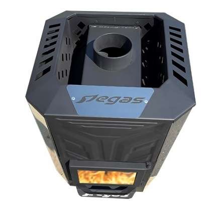 Банная печь Пегас 26 эконом короткая топка со стеклом конвекция в Мозыре