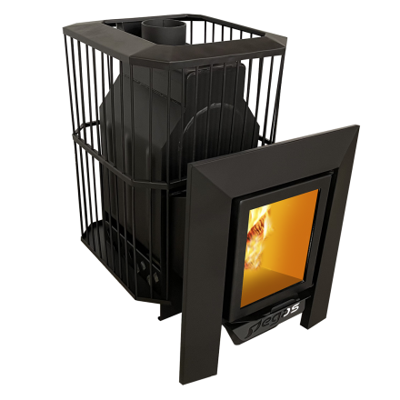 Банная печь Пегас 16 со стеклом сетка фото в Мозыре