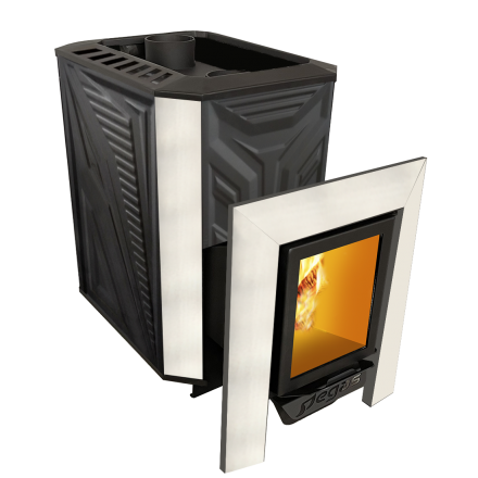 Банная печь Пегас 26 нерж со стеклом конвекция амазонка бай фото в Мозыре