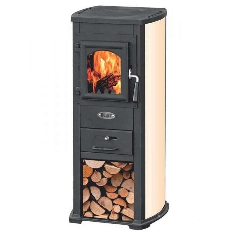 Печь-камин Blist Ekonomik Lux N чугунная дверца бежевый Амазонка бай фото Печь-камин Blist Berna Lux (Ekonomik Lux N) купить в Мозыре