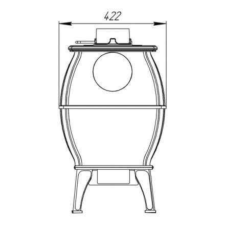 Купить Печь-камин Печь-камин ProMetall Бахта (черная) чугун в Мозыре Амазонка бай фото в Мозыре