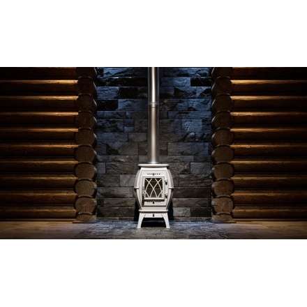 Купить Печь-камин Печь-камин ProMetall Бахта (черная) чугун в Мозыре Амазонка бай фото в Мозыре