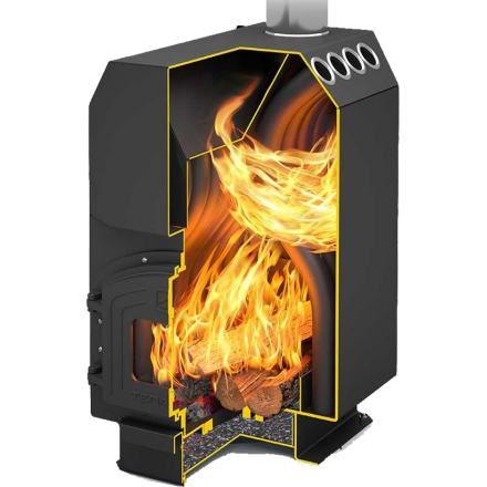 Отопительная печь Теплодар ТОП-200 ДЧ в Мозыре