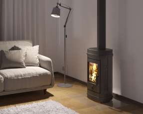 Стальной дедорогой камин EVEREST F7 фото в Мозыре