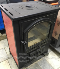 Купить Печь-камин Везувий ПК-01 (205) с плитой и т/о красн.12 кВт в Мозыре в Мозыре